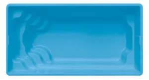 GFK Schwimmbecken Swimmingpool Rechteck 3,10x7,50x1,55m Komplettset Fertigbecken - Bild 1 von 6