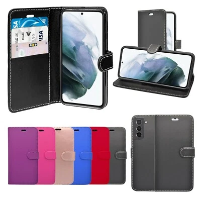 For Samsung Galaxy S21 5G Case Wallet Flip PU Leather Stand Card Slot Cover - Image 1 of 4