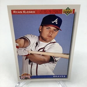 1992 Upper Deck #24 Ryan Klesko Atlanta Braves Star Rookie RC Baseball Card - Picture 1 of 2