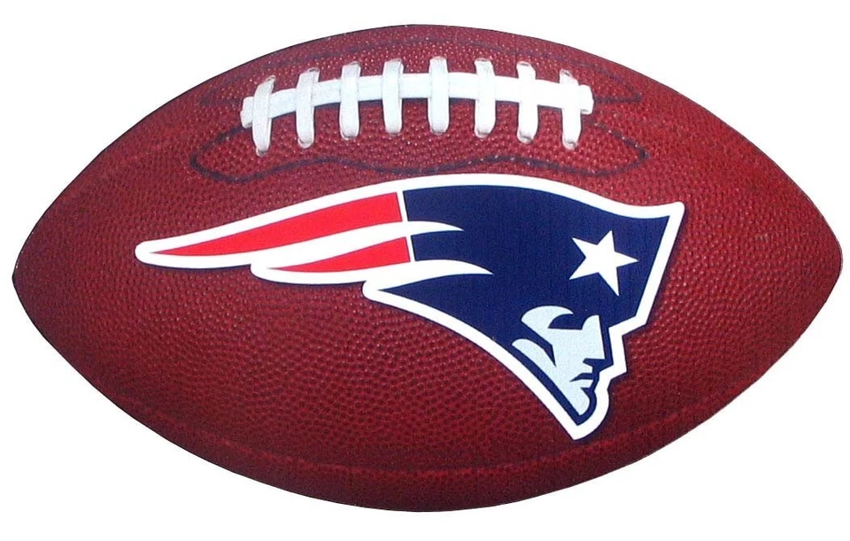 新英格兰爱国者队足球磁铁 6.5 英寸长汽车级 NFL 许可 — 第 1/1 张图片