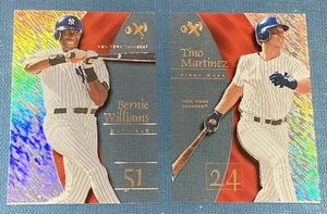 E388 LOT Tino Martinez & Bernie Williams-1998 Fleer/Skybox EX 2001 #74 Yankees - Picture 1 of 2