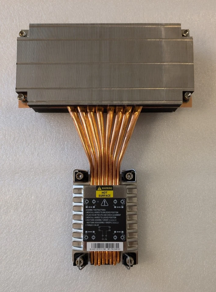 Enfriador disipador térmico procesador CPU servidor Intel Xeon LGA4189 LGA 4189 SF488810001 Foto 1 de 4