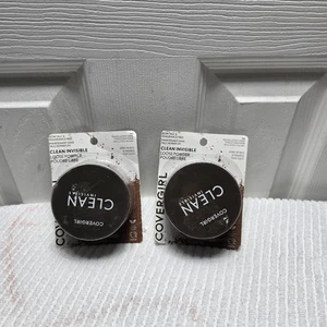2 Pack CoverGirl Clean Invisible Loose Powder #140 Translucent Dark 0.63 oz - Picture 1 of 7