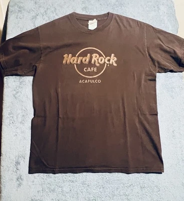 VTG Authentic Hard Roc Cafe Acapulco Mex Men's Size XL T-Shirt Made In Mexico - Image 1 of 4