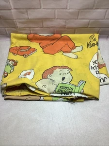 "Sábana plana vintage familiar circo Bill Keane 64"" X 94"" doble" - Imagen 1 de 7