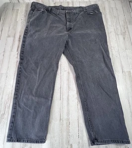 Mens Gray Wrangler Jeans Size 52x30 Relaxed Fit Straight Leg Denim Pants - Picture 1 of 10