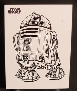 2025 Topps Chrome Star Wars By The Numbers R2-D2 #CP-1 - Picture 1 of 2