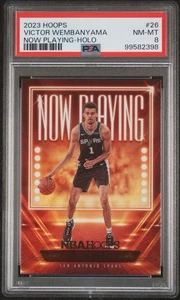 Wembanyama Now Playing Holo Rookie PSA 8 - Bild 1 von 2