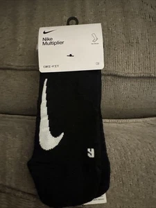 Nike Dri Fit Multiplier No Show Size 8-12 2 Pair - Imagen 1 de 3