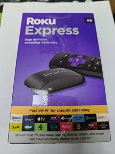Genuine Roku Express (2023) HD Streaming Device with High-Speed HDMI Cable - Picture 1 of 3