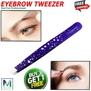 Professional Eyebrow Tweezers Slant Tip|Precision Hair Tweezer for Men&Women - Picture 1 of 4