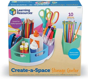 Create-A-Space Storage Center, Set 10 Pezzi - Organizer scrivania per Bambini, Organo d'Arte - Foto 1 di 12