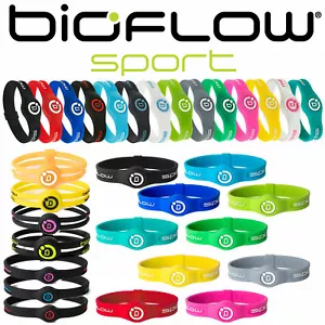 Bioflow Bracelet Sport Twin & Slim- Magnetic Silicone Wristband Therapy Recovery - Picture 1 of 23