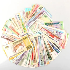 100 Different Paper Money From World 100 Countries Regions Banknotes Collection - Picture 1 of 11