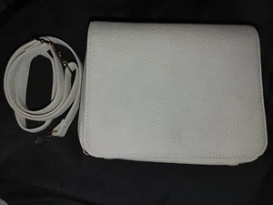 KARLA HANSON White Purse Crossbody Shoulder Bag New w Small Defect - Picture 1 of 4