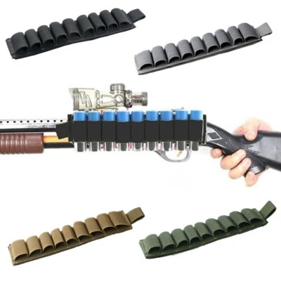 Tactical 9 Rounds 12 GA Shotgun Shell Holder Hook&Loop Ammo Cartridge Pouch Case - Image 1 of 4