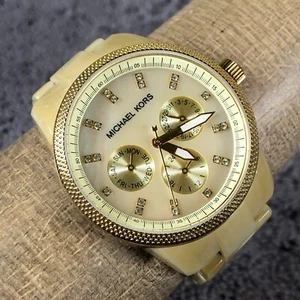 Michael Kors Women MK-5039 Ritz Chronograph Resin Quartz Watch 6 1/4" - Picture 1 of 11