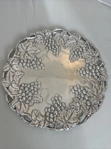 1995 Arthur Court Design 12" Grape Cluster Round Platter - Picture 1 of 9
