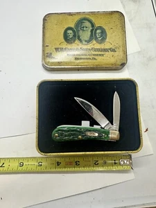 CASE GREEN TONY BOSE SWAYBACK KNIFE NEVER USED IN BOX #TB62117 SS  1st run - Picture 1 of 3