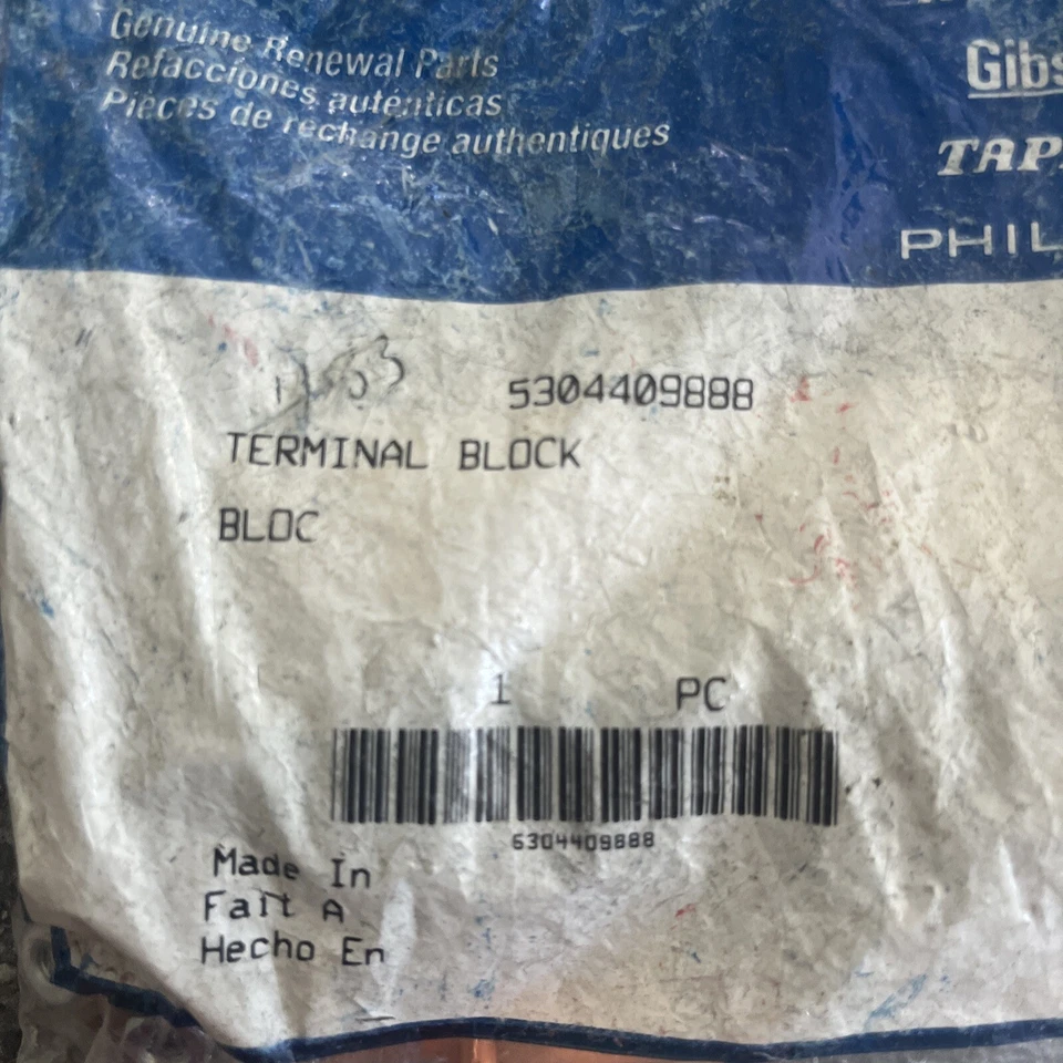 OEM Frigidaire Dryer Terminal Block Original Part# 5304409888 #j - Image 1 of 1