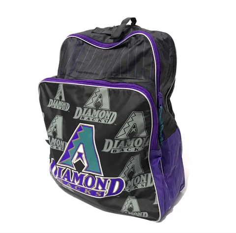 Vintage Arizona Diamondbacks Black And Purple School Backpack Great Condition! Cover