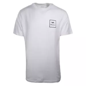 Camiseta para hombre RVCA blanca caja VA ajuste regular S/S (S02) - Imagen 1 de 6