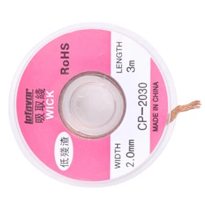 3 meter Desoldering Braid Tape Welding Solder Remover Wick Wire (2.0mm) - Picture 1 of 9