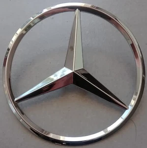 Logo Emblem Mercedes Stern Chrom Kofferraum 2014-2021 82mm W205 C-Klasse - Bild 1 von 7