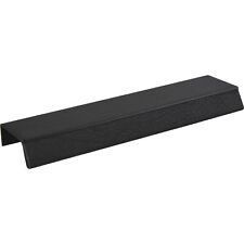 Griffleiste Möbelgriff Bench LA 2x80 L 200mm Alu schwarz gebürstet/Leder schwarz