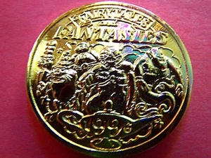 1996 Zeus CREATURE FROM THE BLACK LAGOON Multi-Color Mardi Gras Doubloon/Drachma - Picture 1 of 2