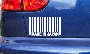 Made In Japan Barcode Funny Custom Car Bumper Window Stickers Decals JDM ref:1 - Picture 1 of 2