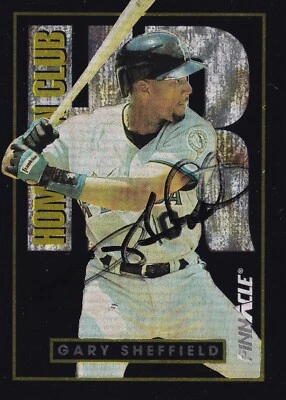 Gary Sheffield Signed 1993 Pinnacle Home Run Club Marlins Card #6 PSA/DNA COA - Image 1 of 4