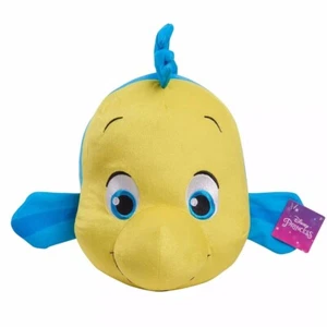 New Little Mermaid Disney Princess Plush 14" Flounder Just Play Stuffed Toy - Picture 1 of 11