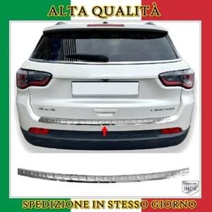 Cromato Protezione Paraurti (Brillante) ACCIAIO Per JEEP COMPASS 2016-SU - Imagen 1 de 8