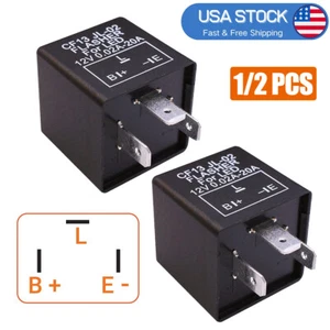 CF13 JL02 EP34 3Pin Electronic LED Flasher Relay Fix Turn Signal Hyper Flash Fix - Picture 1 of 10