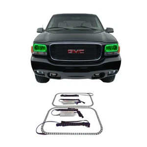 Bright Green Angel Eye Headlight Halo kit for GMC Yukon 99-00 - Bild 1 von 3