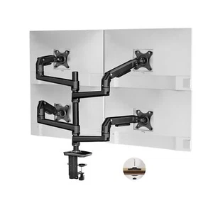 4 Monitor Stand for Desk, Quad Monitor Mount for Screens up to 40 Inches With... - Picture 1 of 6