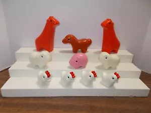 10 Little Tikes Toddle Tots Bauernhoftier Pferd Schwein Hühner Giraffe & Schafe - Bild 1 von 8