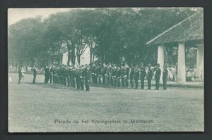 Macassar Makassar KNIL Parade Soldiers Celebes Indonesia ca 1910 - Picture 1 of 1