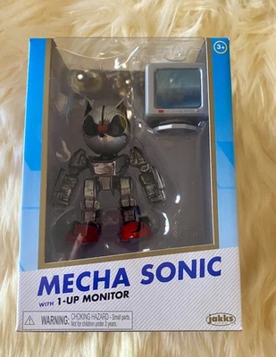 Figura Jakks Pacific ORO 4" MECHA SONIC Sonic the Hedgehog SEGA  Foto 1 de 4