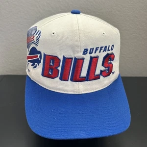 De colección Años 90 Buffalo Bills Deportes Especialidades Sombra NFL Snapback Sombrero Mezcla Lana - Imagen 1 de 18