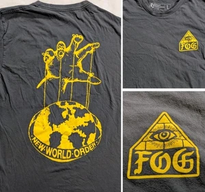 Forward Observations Group FOG T-shirt New World Order Gray Men's Large L - Picture 1 of 9
