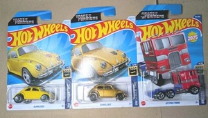 3x Hot Wheels Transformers Set Of 3 Cars - Optimus Prime & Bumblebee Brand New. - Picture 1 of 1