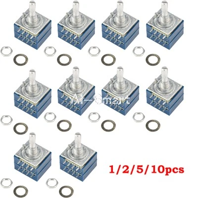 1-10PCS Potentiometer Log ALPS 100K Audio Amp Volume Control Pot Stereo Loudness - Image 1 of 4
