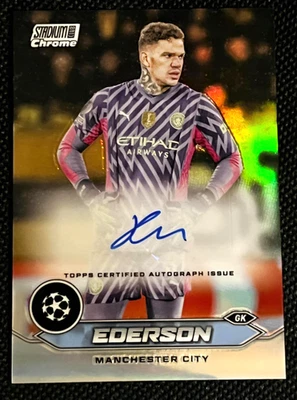 2024 Topps Stadium Club Chrome EDERSON #CA-ED Autograph Manchester City - Image 1 of 2