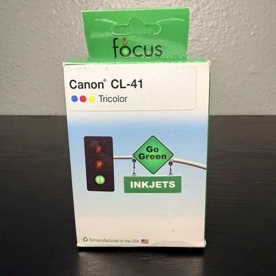 Focus Canon CL-41 Tricolor Replacement Ink Cartridge New - Open Box - Image 1 of 4