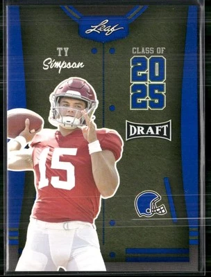 Ty Simpson 2023 Leaf Draft #85 Blue - Image 1 of 2