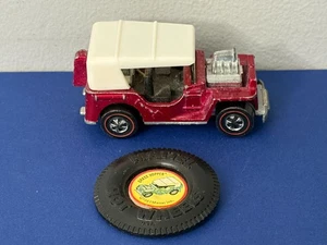 Vintage 1970 Hot Wheels Redline Grass Hopper US Red w button - Picture 1 of 13