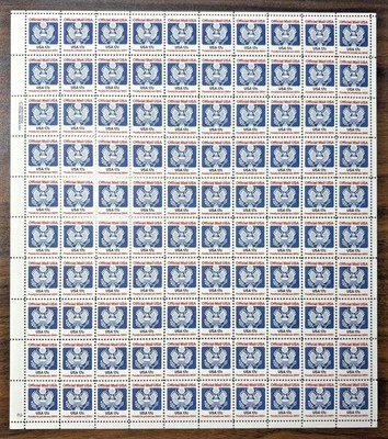 US 4c & 17c OFFICIALS #0146 ‚- COMPLETE MINT SHEETS OF 100 - Image 1 of 2