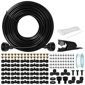 Patio Water Misters for Cooling Outdoor, 100FT Mister for Outside with 3/4" Adap - Picture 1 of 7